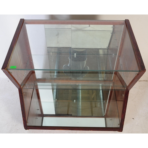 712 - British Modern Design - A mid century retro Brutalist style shop haberdashery display counter cabine... 