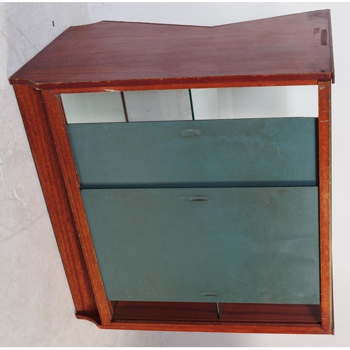 712 - British Modern Design - A mid century retro Brutalist style shop haberdashery display counter cabine... 