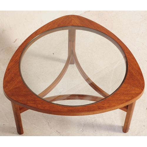 714 - Nathan Furniture - A retro 20th century circa 1960s Nathan furniture teak & glass Trinity coffee occ... 