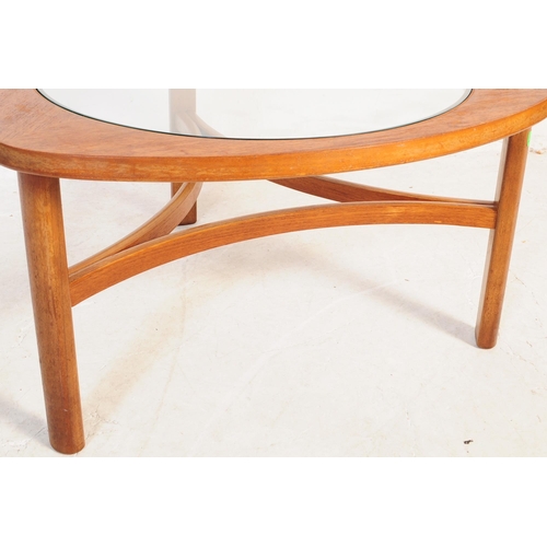714 - Nathan Furniture - A retro 20th century circa 1960s Nathan furniture teak & glass Trinity coffee occ... 