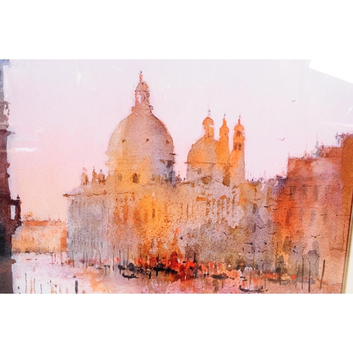 641 - David Norman - A contemporary late 20th century watercolour print on paper. The scene depicting the ... 