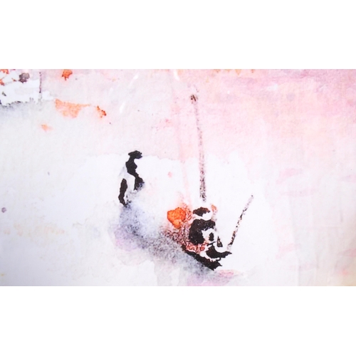 641 - David Norman - A contemporary late 20th century watercolour print on paper. The scene depicting the ... 