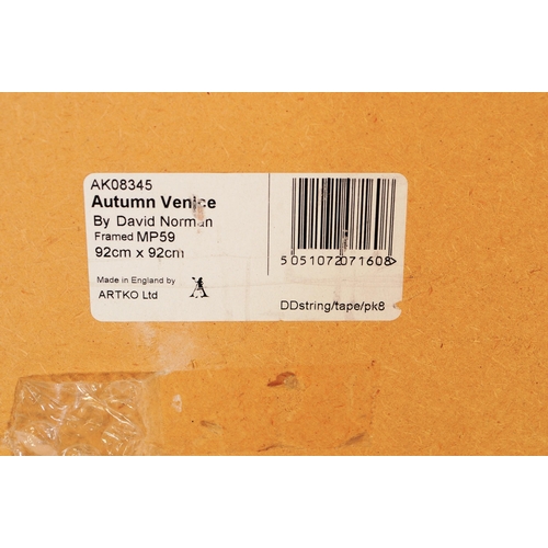 641 - David Norman - A contemporary late 20th century watercolour print on paper. The scene depicting the ... 