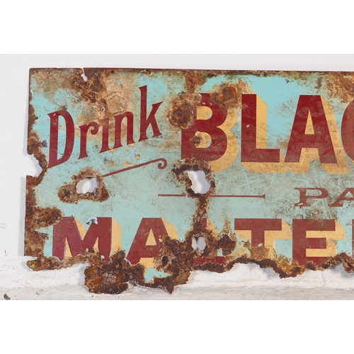 717 - An early 20th century Industrial shop advertising sign -  Blackmore's Malted Coffee ( Patent)  Drink... 