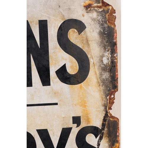 718 - An early 20th century enamel shop advertising sign for Newbery's of Bristol - Carpets & Furniture - ... 