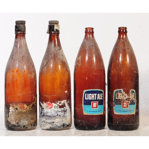 719 - A cased wooden early 20th century brewers crate for Stroud Brewery complete with the lid and six bot... 