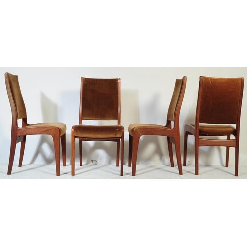 633 - G-Plan Furniture - Mid century teak wood dining chairs. A set of four mid century teak dining chairs... 