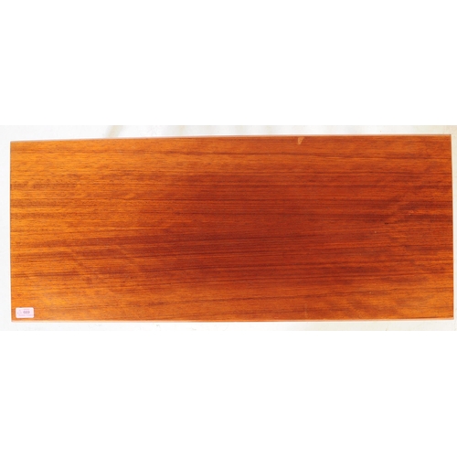 650 - Herbert Gibbs - A vintage mid 20th century teak coffee table. Rectangular form with flared top above... 