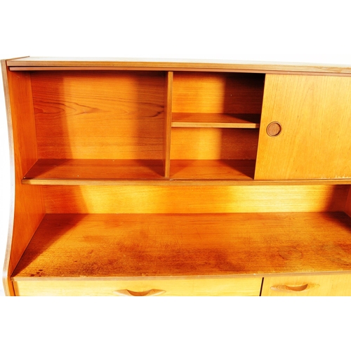 661 - Avalon Furniture - A good retro vintage 20th Century teak wood Danish influence highboard / sideboar... 