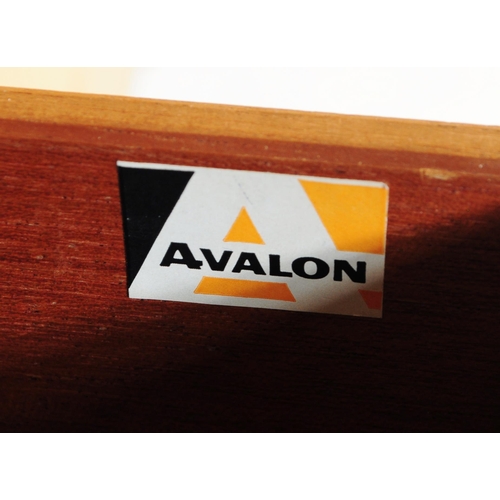 661 - Avalon Furniture - A good retro vintage 20th Century teak wood Danish influence highboard / sideboar... 