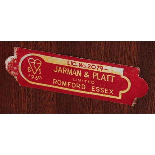 663 - British Modern Design - A mid 20th century circa 1960's / 1960 teak and walnut credenza sideboard. T... 