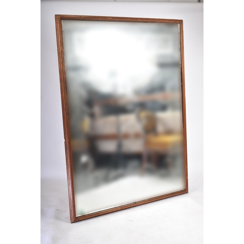 105 - A large pair of 20th century Edwardian shop / restaurant etched mirrors. Each mirror of rectangular ... 