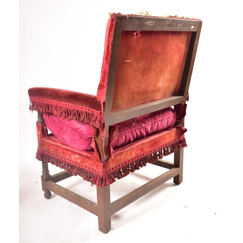 16 - Morant & Co. - a pair of early 20th century Edwardian coronation throne chairs. Each side chair upho... 