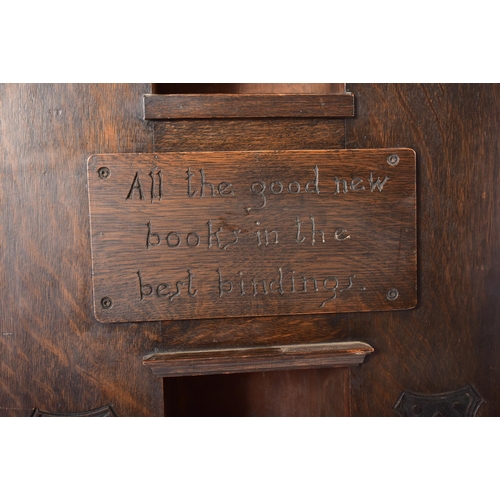 200 - An early 20th century circa 1902 American 'Tabard Inn Library' ebonised oak revolving bookcase. The ... 