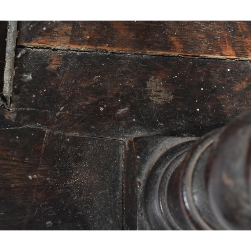 204 - A Victorian 19th century carved oak 'Green Man' hall stand. The stand having a fret work gallery top... 