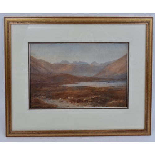 226 - Edward (Tucker) Arden (British, 1847 - 1910), Loch Scene - a watercolour on paper painting possibly ... 