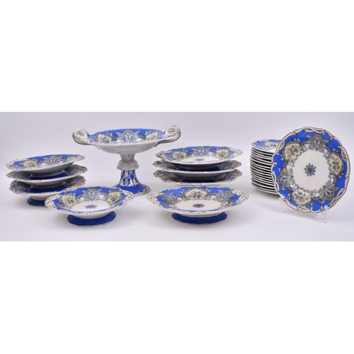 229 - In the style of Samuel Alcock - a mid 19th century circa 1850s Ironstone dinner service, decorated i... 