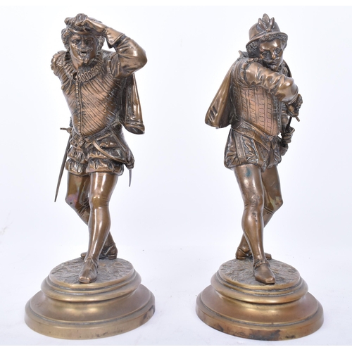 267 - After Emile Guillemin (French school, 1841-1907) - A pair of 19th century French gilt bronze sculptu... 