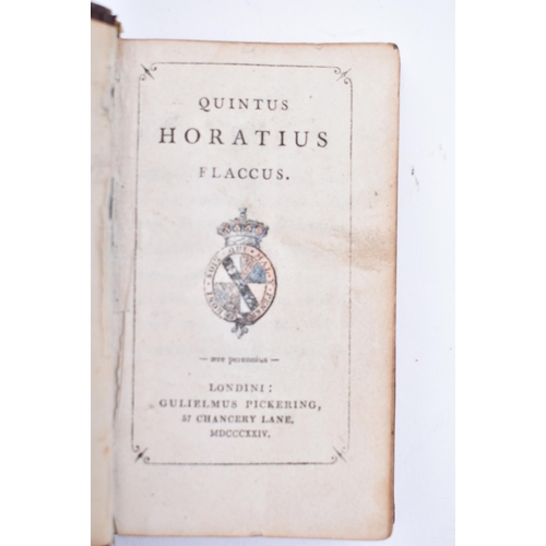 31 - Quintus Horatius Flaccus - two volumes comprising the John Baskerville edition of 1762 bound in full... 