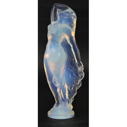 310 - Sabino Paris - an early 20th Century circa 1930s Art Deco erotic glass statuette in the form of a nu... 