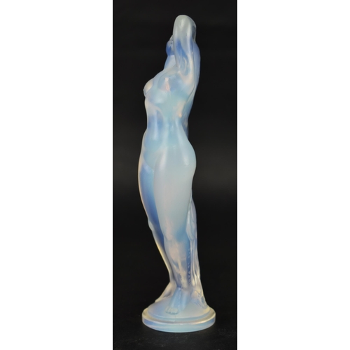 310 - Sabino Paris - an early 20th Century circa 1930s Art Deco erotic glass statuette in the form of a nu... 