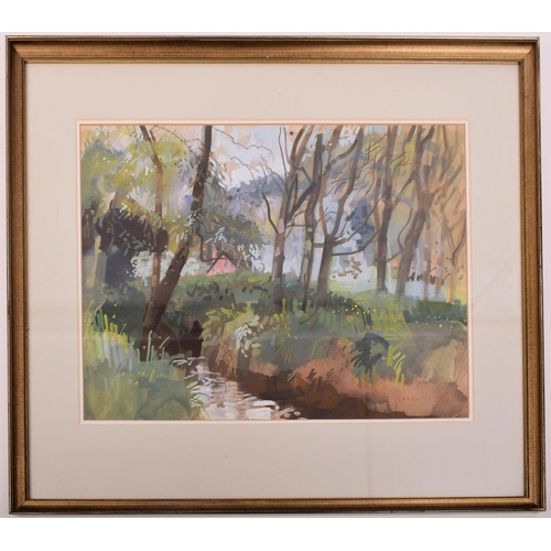 349 - Attributed to Sam Dodwell (British, 1909 - 1990) - A mid 20th century circa 1966 English watercolour... 