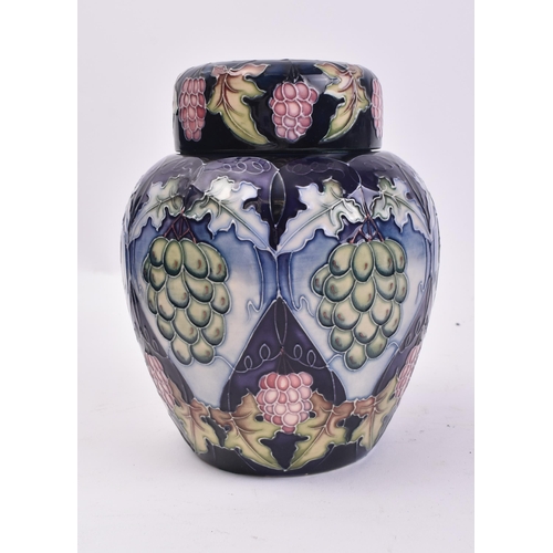 453 - Moorcroft Pottery - Sonoma - A contemporary ceramic hand painted Moorcroft Sonoma ginger jar. The li... 