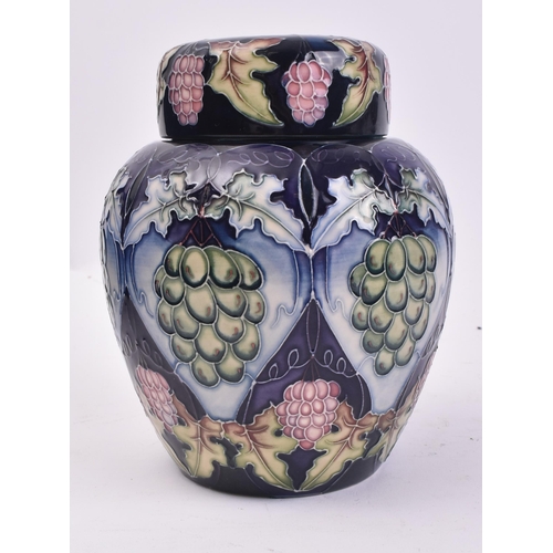 453 - Moorcroft Pottery - Sonoma - A contemporary ceramic hand painted Moorcroft Sonoma ginger jar. The li... 