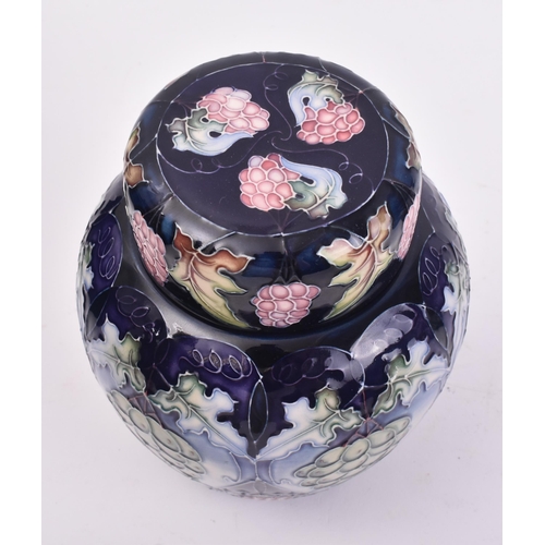 453 - Moorcroft Pottery - Sonoma - A contemporary ceramic hand painted Moorcroft Sonoma ginger jar. The li... 