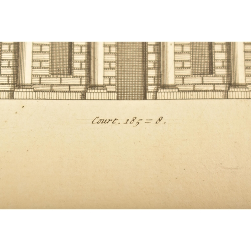 47 - Inigo Jones (b. 1573-1652) - A set of four 18th century framed and glazed architectural designs / en... 