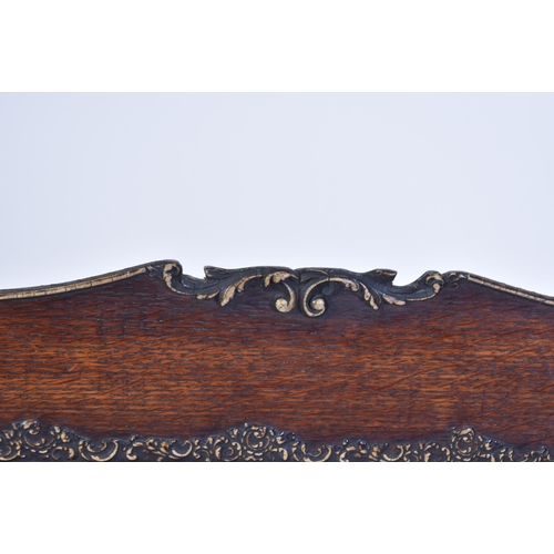 478 - A late 19th century mahogany & gilt wood frame with later replica of Victorian black & white photogr... 