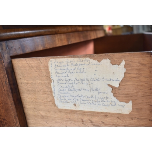 479 - A George III 19th century mahogany bow fronted chest of drawers. The chest having a straight top ove... 