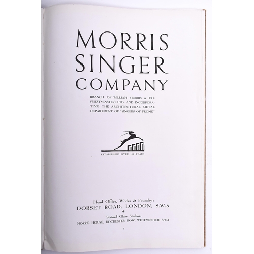 85 - Undated, circa 1932 - Morris Singer Company Architectural Metalwork Catalogue - containing a dedicat... 