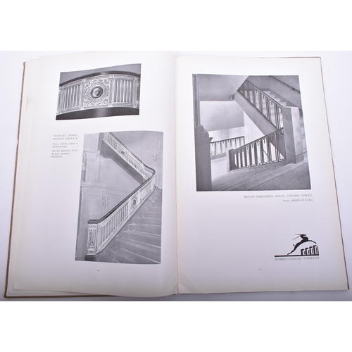 85 - Undated, circa 1932 - Morris Singer Company Architectural Metalwork Catalogue - containing a dedicat... 