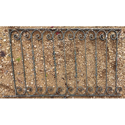 298 - A selection of 19th century Victorian architectural salvage cast iron exterior wall grating / fences... 