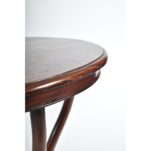 408 - A Victorian 19th century rosewood circular side coffee table. The table having a circular top over a... 