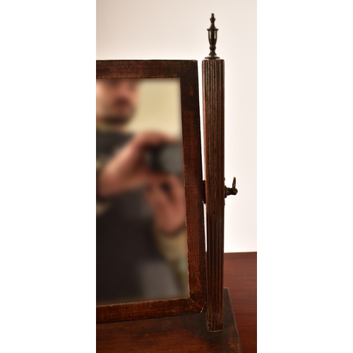 432 - A late Victorian 19th century mahogany writing table desk. The desk being raised on turned legs with... 