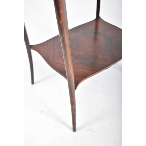 448 - A 19th century French Continental rosewood ormolu side occasional table. The table having a cartouch... 