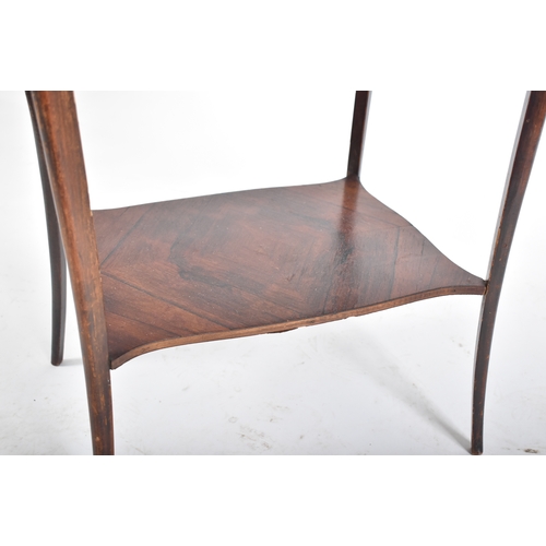 448 - A 19th century French Continental rosewood ormolu side occasional table. The table having a cartouch... 