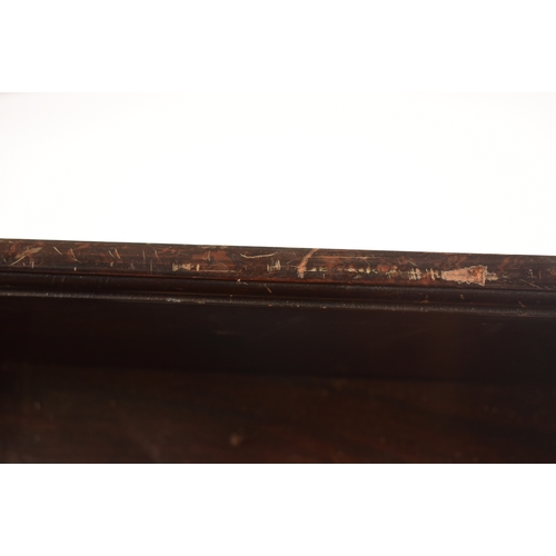 450 - A 19th century rosewood credenza having an open window bookcase with arched top flanked by end glass... 