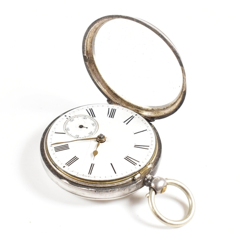 177 - A 19th century open faced hallmarked silver pocket watch by John Bell. Chester hallmarked for 1891 w... 