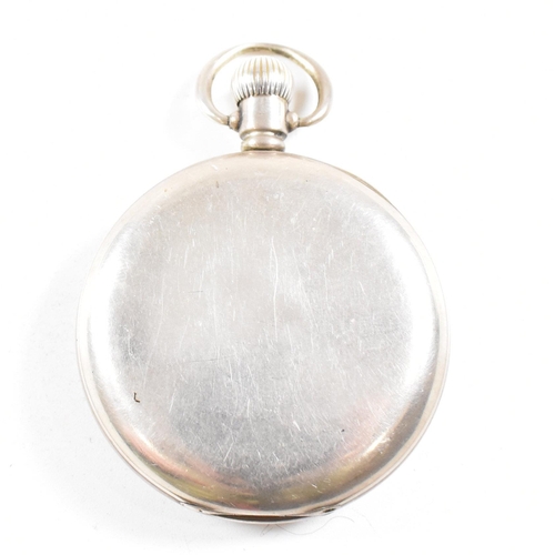 181 - An open faced silver hallmarked pocket watch  by Kemp Bros Union St, Bristol. Hallmarked Birmingham ... 