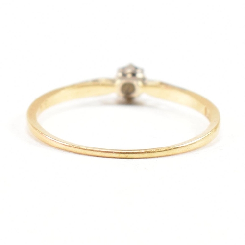 194 - A hallmarked 18ct gold and diamond solitaire ring. The ring hallmarked Birmingham. Weight 2.1g. Size... 