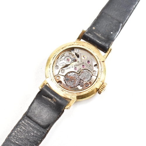 222 - A 1930s Tissot 17 jewel wrist watch. The wrist watch having baton numerals movement number 5335674, ... 