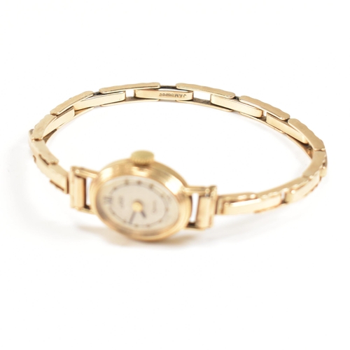 233 - A hallmarked 9ct gold Uno quartz wrist watch. Total weight 11.5g. Weight without movement but includ... 