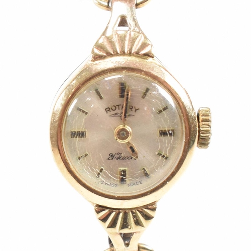 246 - A hallmarked 9ct gold 21 jewel Rotary wrist watch AF. Hallmarked London 1967. Total weight 10.7. Wei... 