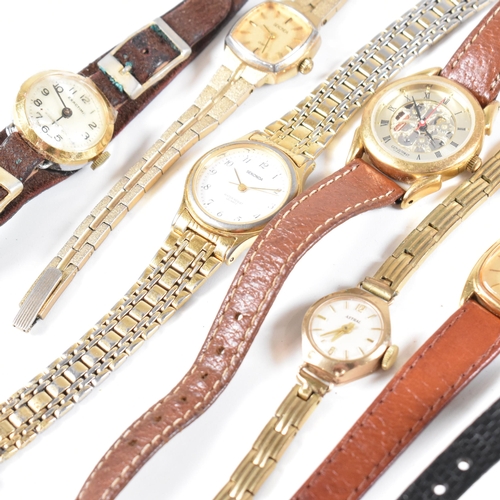 257 - A collection of contemporary wrist watches. The watches to include Astral, Seiko, Rotary, Accurist, ... 