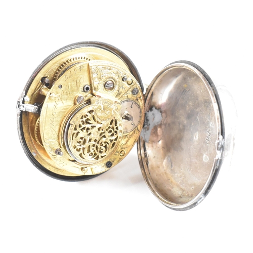 268 - A 19th century open faced fusee London hallmarked silver pocket watch by J Johnson of London. Hallma... 