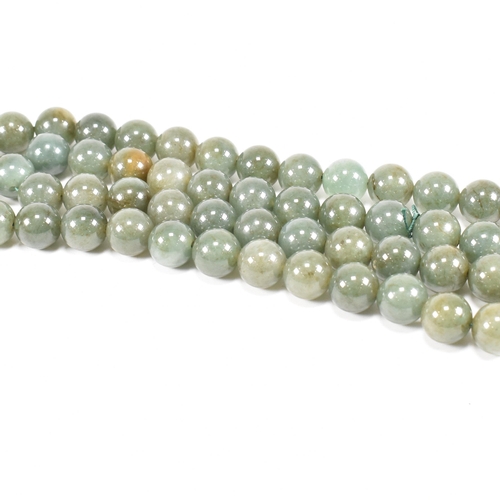 279 - A vintage nephrite bead necklace. Measures 72cm. Beads approx 10mm each. All weights, measurements a... 