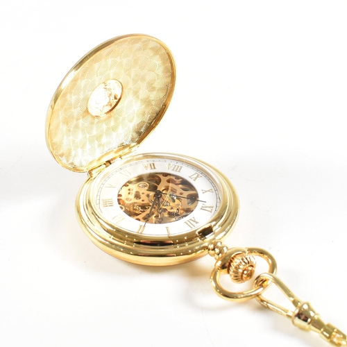 284 - Limited edition 138 / 2012 quarter sovereign 22ct inset coin full hunter pocket watch. The hunter po... 